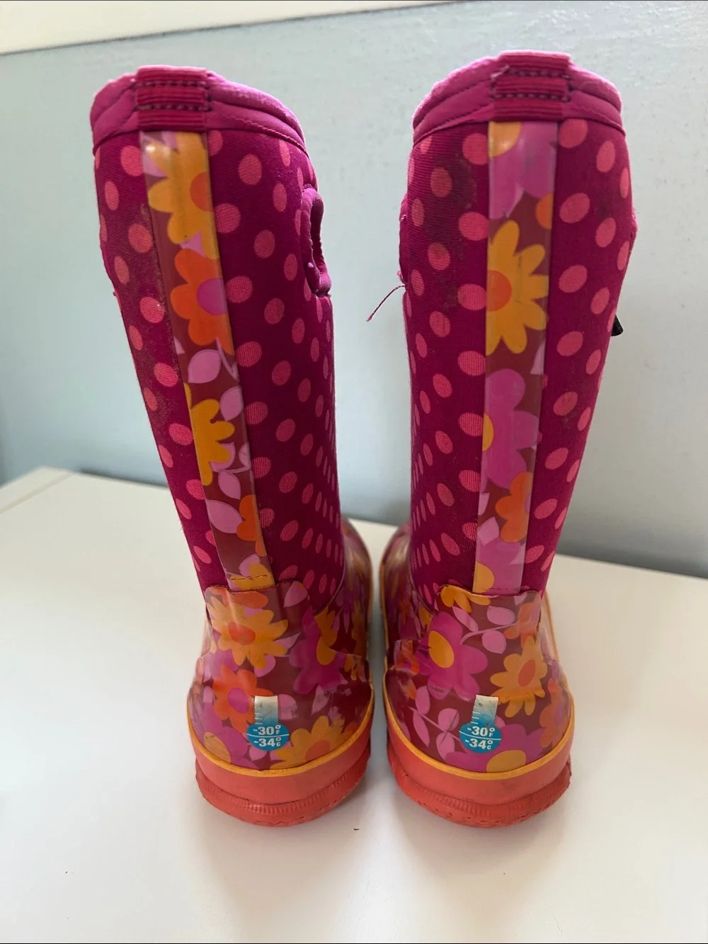 BOGS Flower Dots Youth Rain/Snow Boot